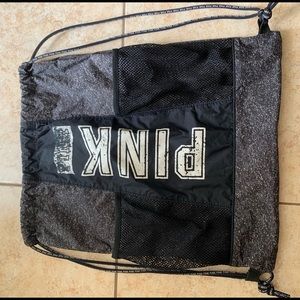 Vs pink drawstring backpack